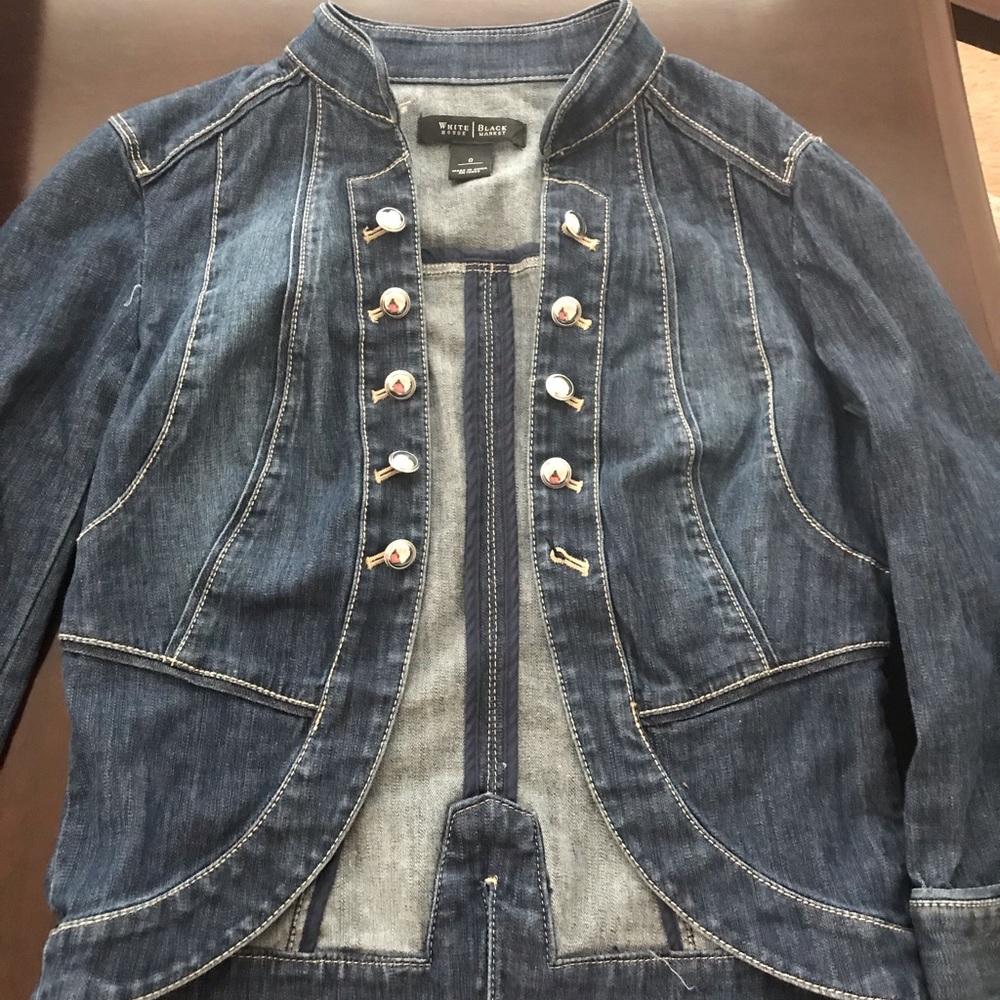White House black market denim jacket
